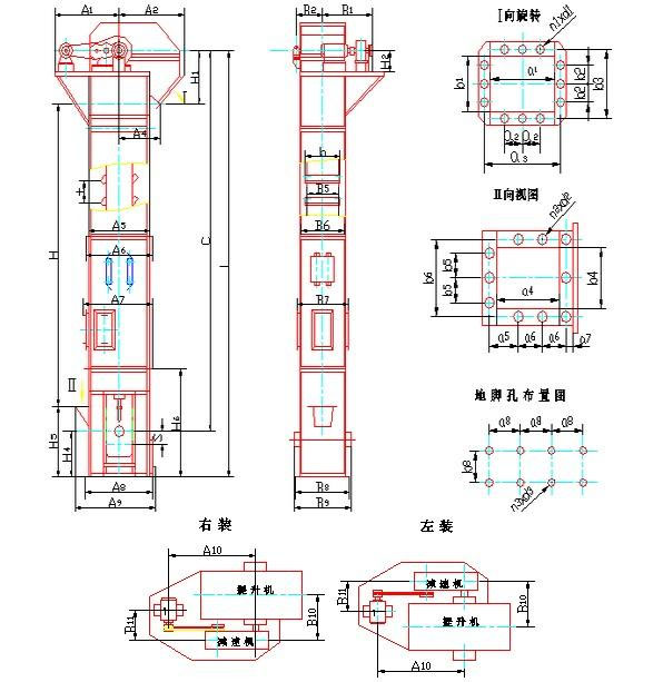 TD斗式提升機內(nèi)部結(jié)構(gòu)圖展示